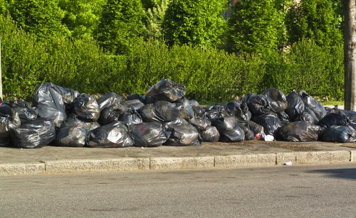 Recycling center in Blackwall handling furniture disposal